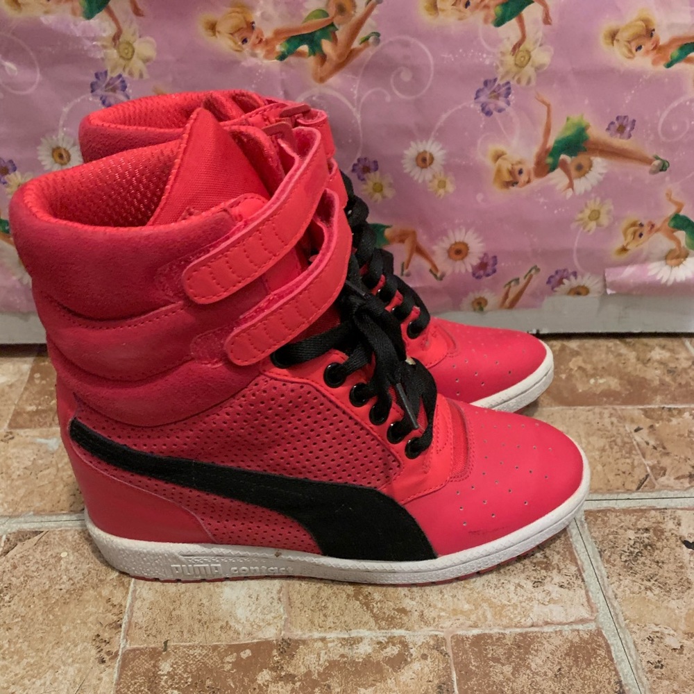 Pink Wedge Puma Sneaker Gem